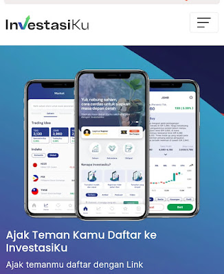 Kode Referral Undangan Aplikasi InvestasiKu (Saham, Reksadana, Obligasi)