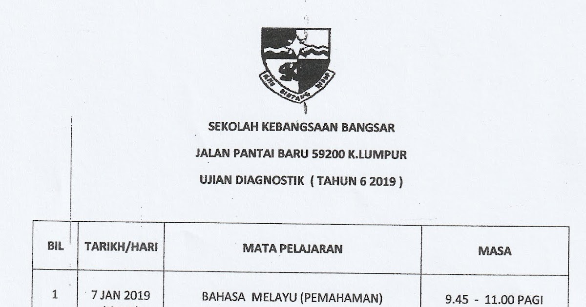 Contoh Ujian Diagnostik Tahun 1  Ujian Diagnostik Sains 2008