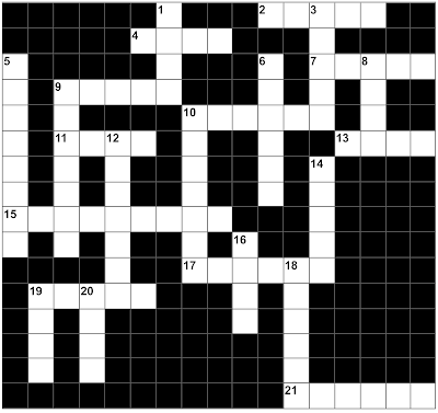 A Crossword Puzzle for Practicing German Verb Forms