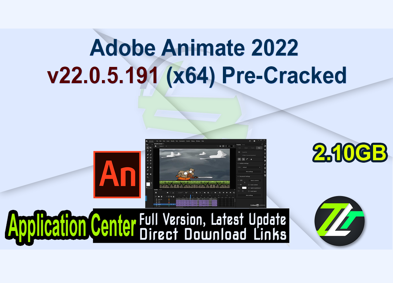 Adobe Animate 2022 v22.0.5.191 (x64) Pre-Cracked