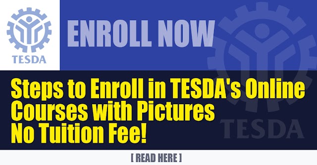 Steps to Enroll in TESDA's Online Courses with Pictures | No Tuition Fee!