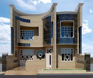 Idées élégantes de conception de façade maison moderne