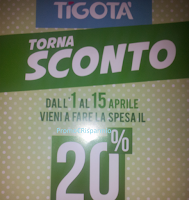 Logo Tigotà : torna sconto del 20%