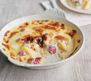 mango and raspberry gratin recipe