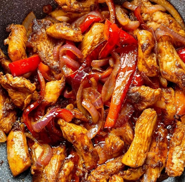 Fajitas De Pollo En Freidora De Aire