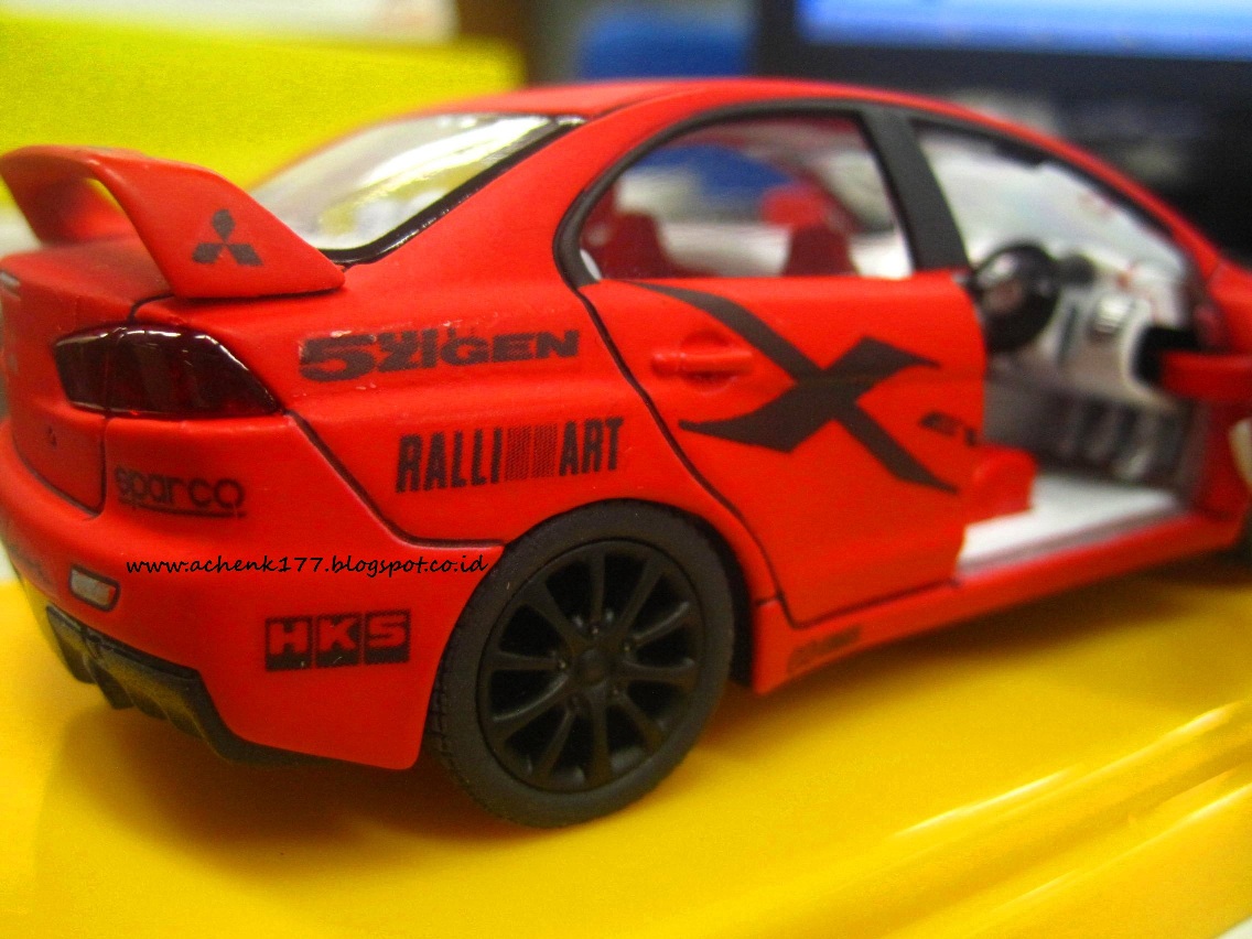 I LOVE OTOMOTIF Diecast Mitsubishi Lancer Evolution X Customize RED 1