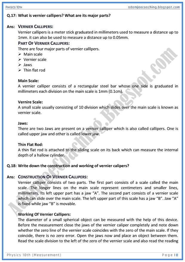 measurement-question-answers-physics-10th