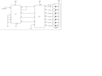 7 Segment LED Counter Circuit With explanation