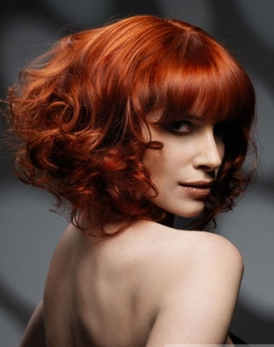 Red Curly Hair Style 2014