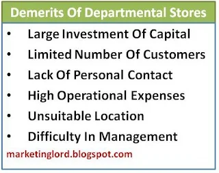 disadvantages-departmental-stores