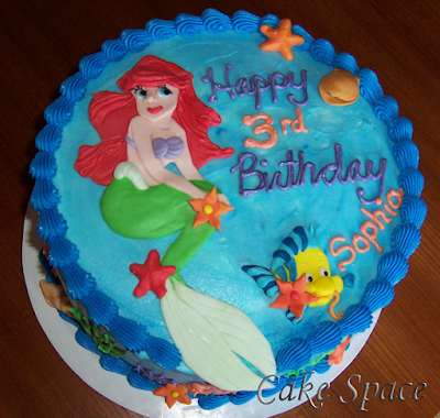 The Little Mermaid Birthday Cake Fondant. The Little Mermaid Cake