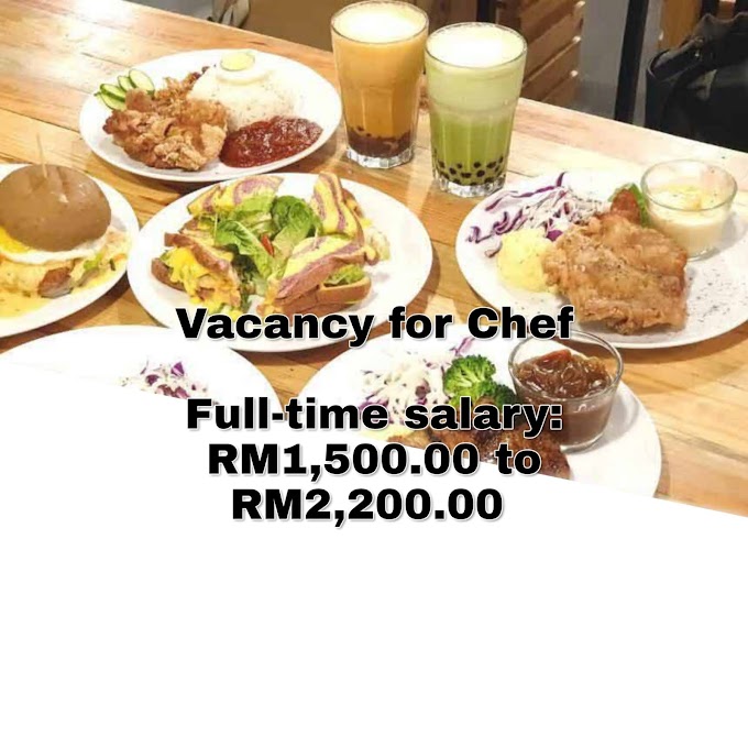 Vacancy Chef western Cuisine