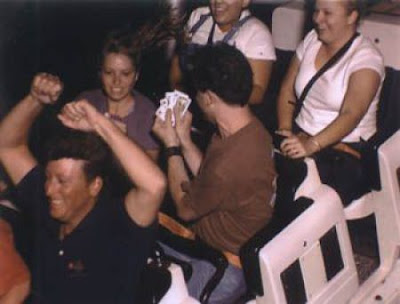 Funny facial expressions of people on roller coaster www.coolpicturegallery.net