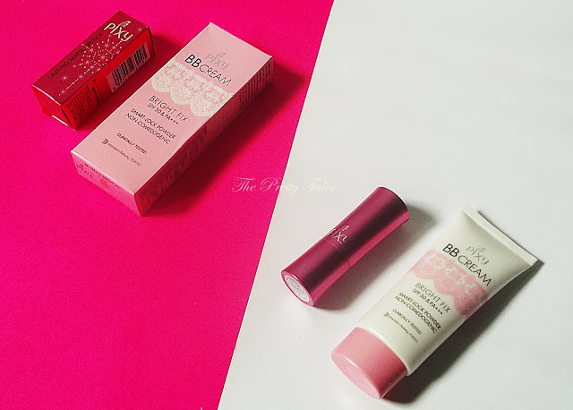 pixy bb cream bright fix cream and pixy lasting matte lipstick cheery cherry