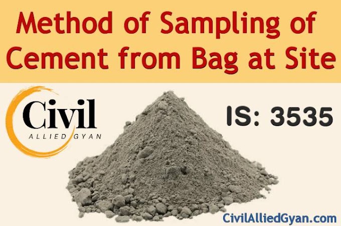 Method of Sampling of Cement from Bag at Site | IS 3535