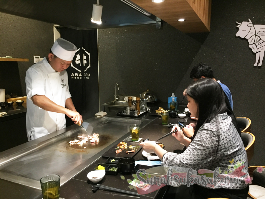 Teppanyaki Premium Set Lunch Berbaloi-baloi, RM58 je di Awagyu Restaurant Johor Bahru