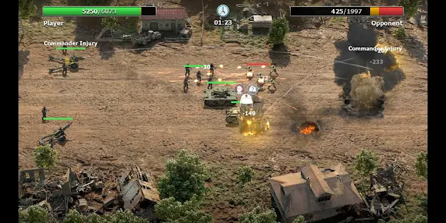لعبة Trench Assault | لعبة حروب الجيوش الكبيرة الإستراتيجية