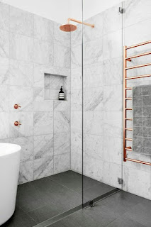 modern shower enclosure