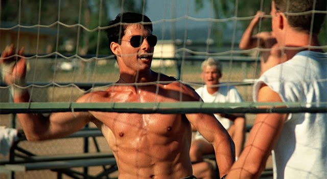 tom cruise top gun volleyball scene. tom cruise top gun volleyball.