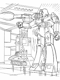 Transformer Coloring Pages for Kids 