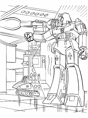 Transformer Coloring Pages for Kids 