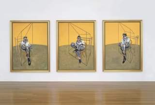 لوحة the three studies of Lucian Freud