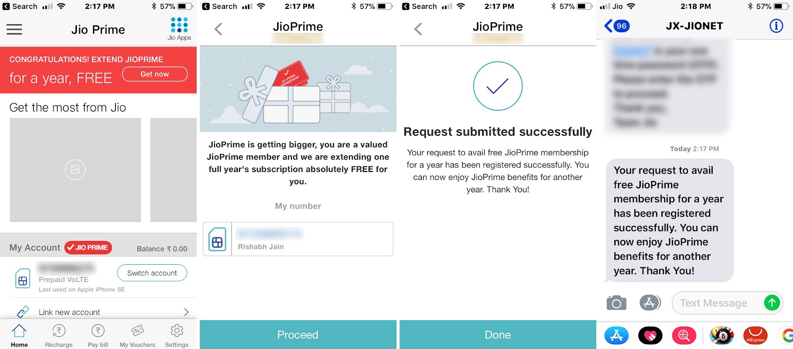 extend jio prime membership for free