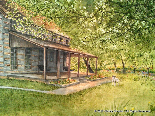 A closer view of The Ivy Ranch on the Brazos River by Christy Sheeler