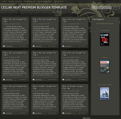 Cellar Heat Blogger Template