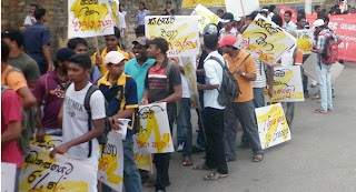 University Students Protest March Kandy to Colombo 