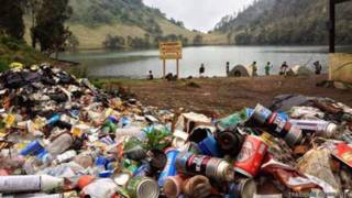 gunung bukan tempat sampah