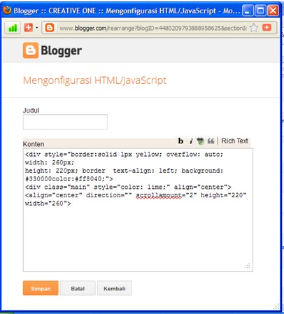 MESERVICE: Cara membuat Border pada Blog /Blogger