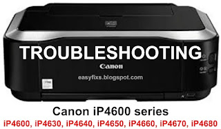 Troubleshooting Canon iP4600, iP4630, iP4640, iP4650, iP4660, iP4670, iP4680