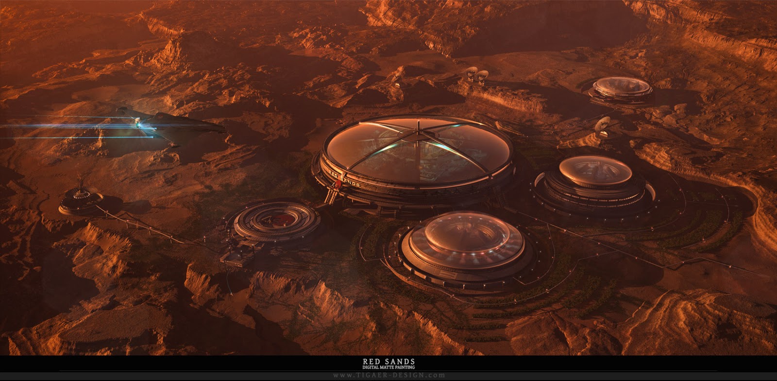 Martian colony by Christian Hecker