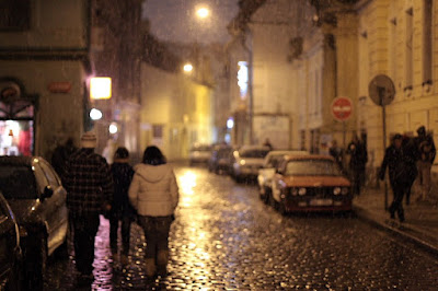 Prague - It is snowing