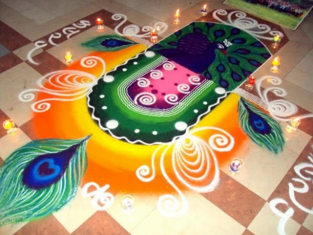 Happy Diwali Rangoli Designs at my home