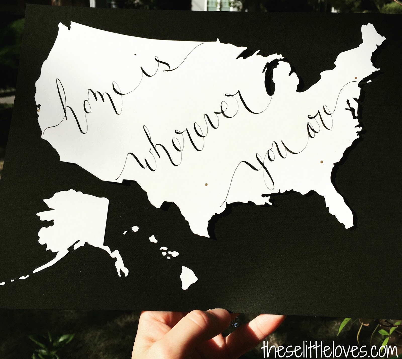 DIY Military Family Wall Art | Home is Wherever You Are