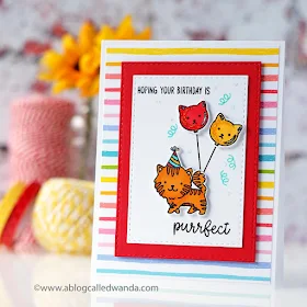 Sunny Studio Stamps: Breakfast Puns Purrfect Birthday Clean Simple Cards by Wanda Guess