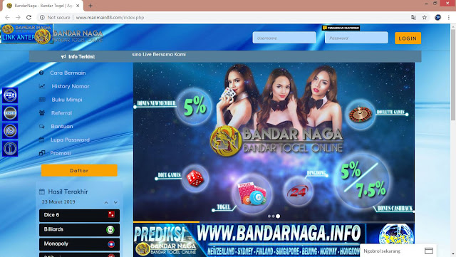 Daftar Situs Bandar Togel Online Terpercaya BANDARNAGA Dengan 9 Pasaran Nomor Togel Resmi