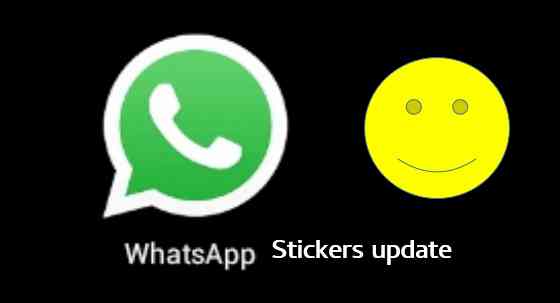 WhatsApp stickers update