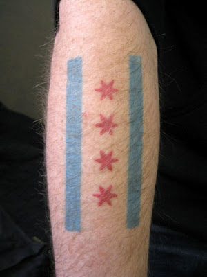 Chicago Flag Tattoos Design Picture