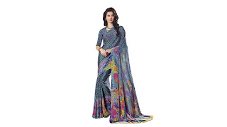 Aruna Women's Crepe Silk Digital Printed Saree Design With Matching Blouse Piece_DS9A