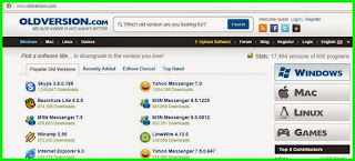 Info tempat Download Software Versi Lama
