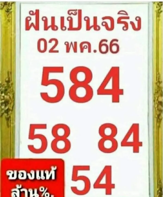 ฝันเป็นจริง งวด 2/5/66 OHO999.com