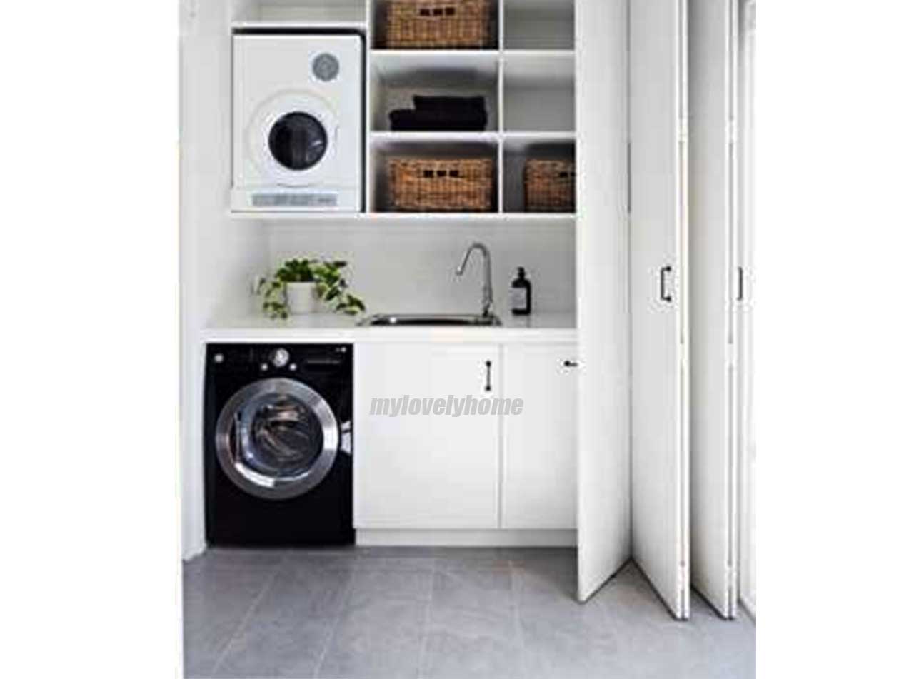 Folding Doors to Hide Washer and Dryer