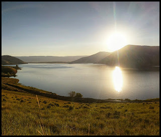 Sunrise over Deer Creek Reservoir on the Deer Creek Dam Trail