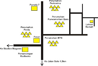 RUMAH DIJUAL - Dijual rumah minimalis 345juta tipe 75/135 di timur 