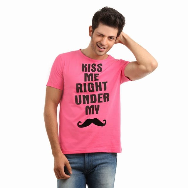 Horsefly Pink T-Shirt For Men