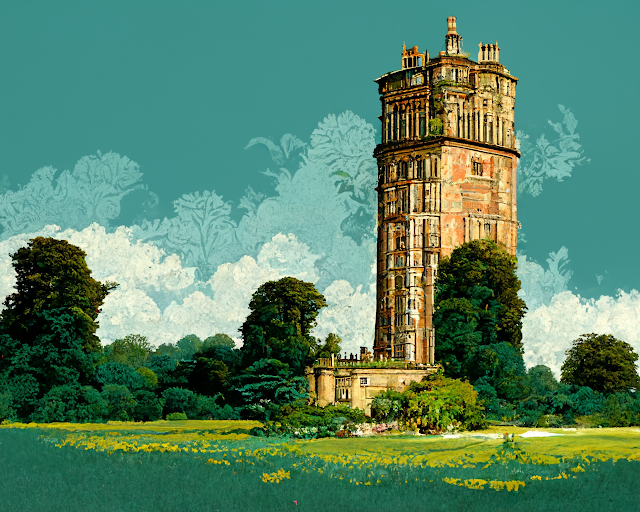 A High Tower in an English Garden