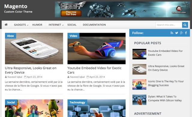 template-magento-for-blogger